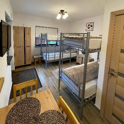 Economy Apartment, 4 persons: wardrobe and TV.